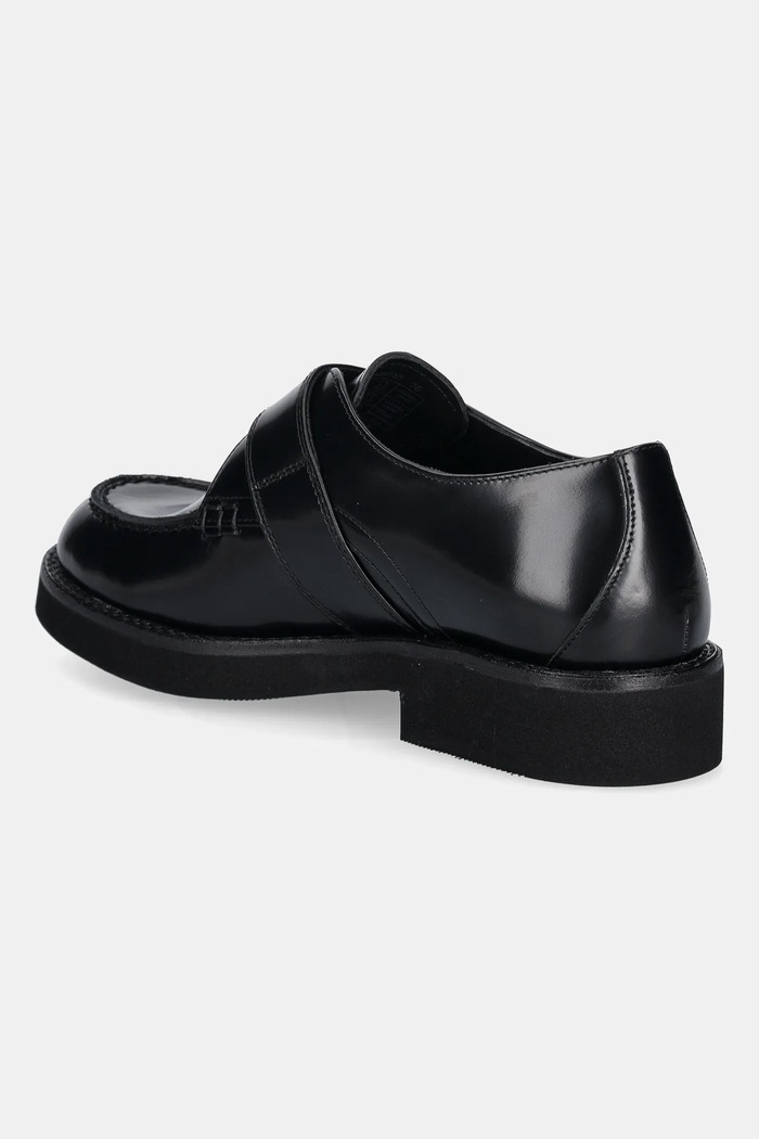Boty Kožené polobotky BOSS Eleri 50548740.001 černá
