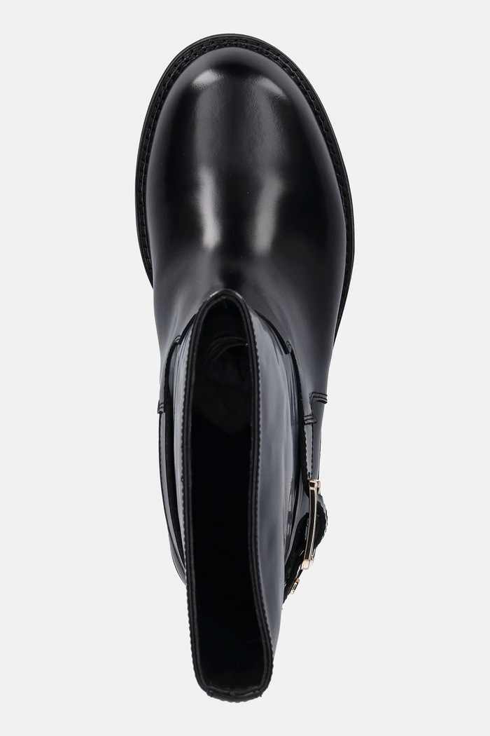 BOSS cizme de piele Eleri negru 50548759.001