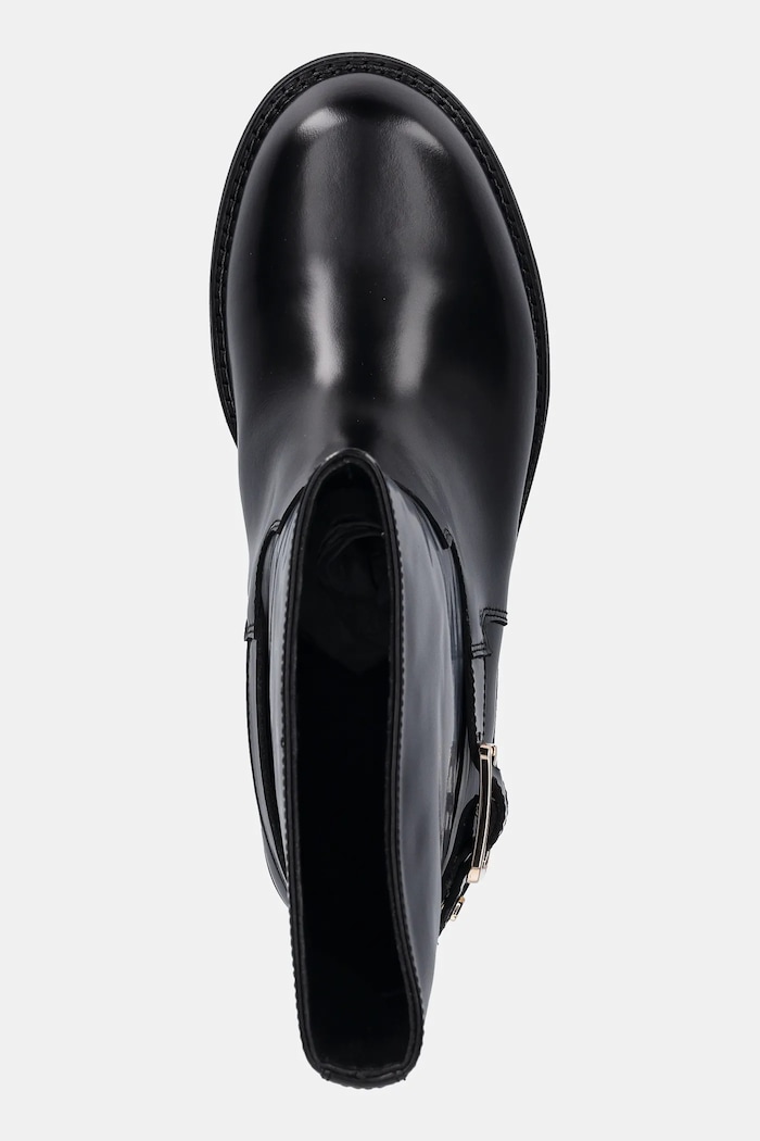 BOSS cizme de piele Eleri negru 50548759.001
