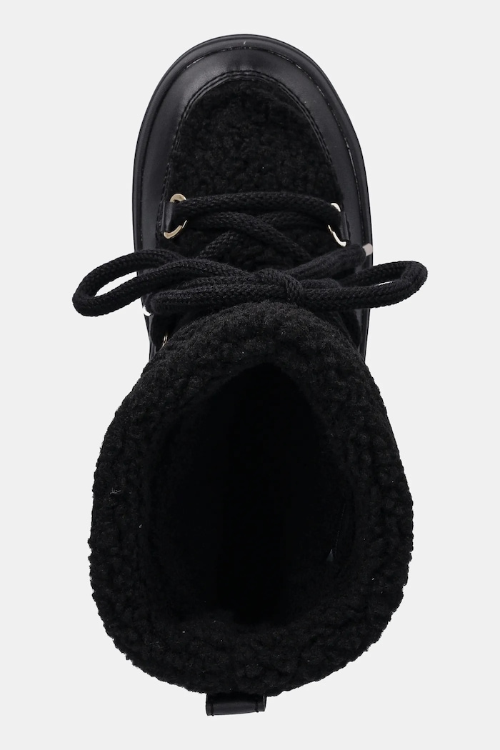 Sněhule Tommy Hilfiger FAUX SHEARLING SNOWBOOT černá FW0FW08788
