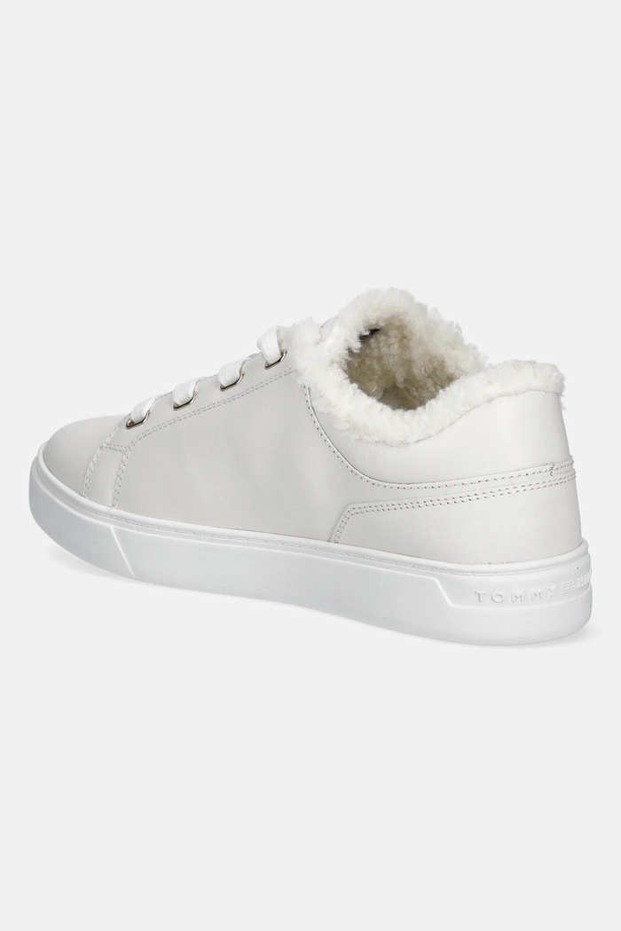Παπούτσια Δερμάτινα sneakers Tommy Hilfiger CASUAL CUPSOLE SNEAKER WL FW0FW08824 λευκό