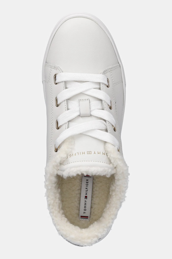 Δερμάτινα sneakers Tommy Hilfiger CASUAL CUPSOLE SNEAKER WL λευκό FW0FW08824