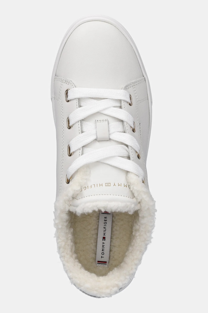 Δερμάτινα sneakers Tommy Hilfiger CASUAL CUPSOLE SNEAKER WL λευκό FW0FW08824