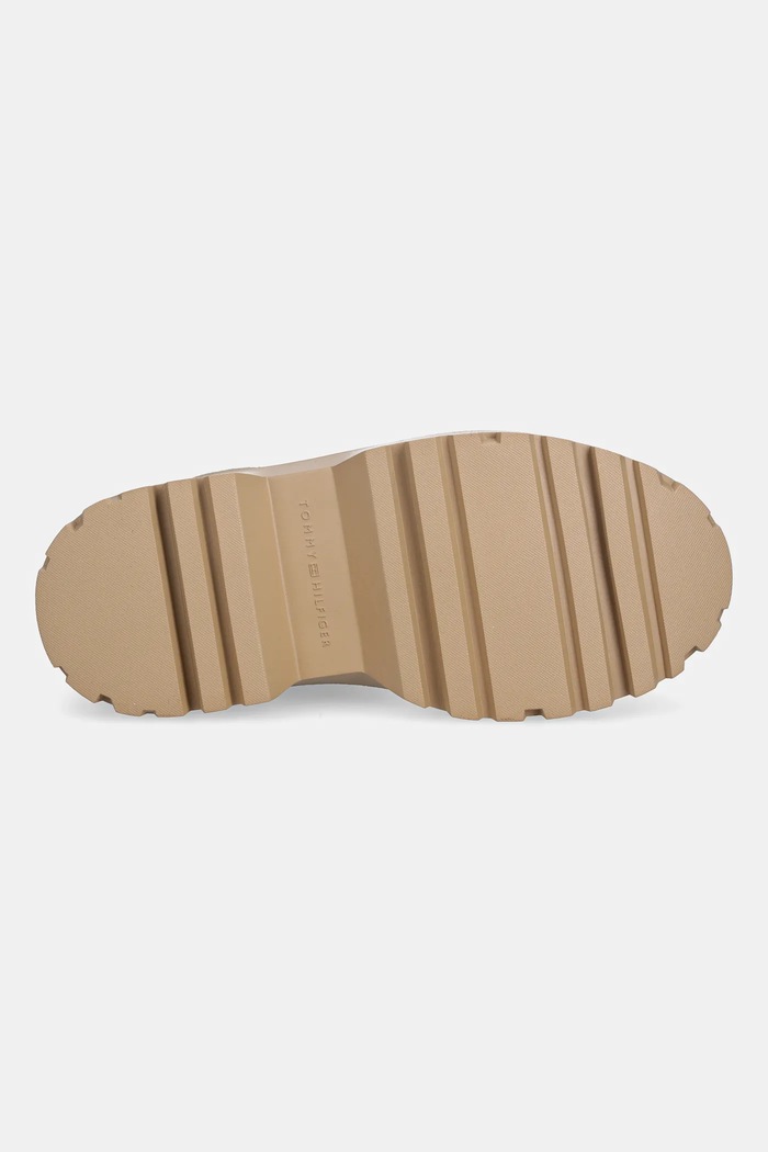 Semišové topánky Tommy Hilfiger REAL SHEARLING PULLON FW0FW08997 béžová