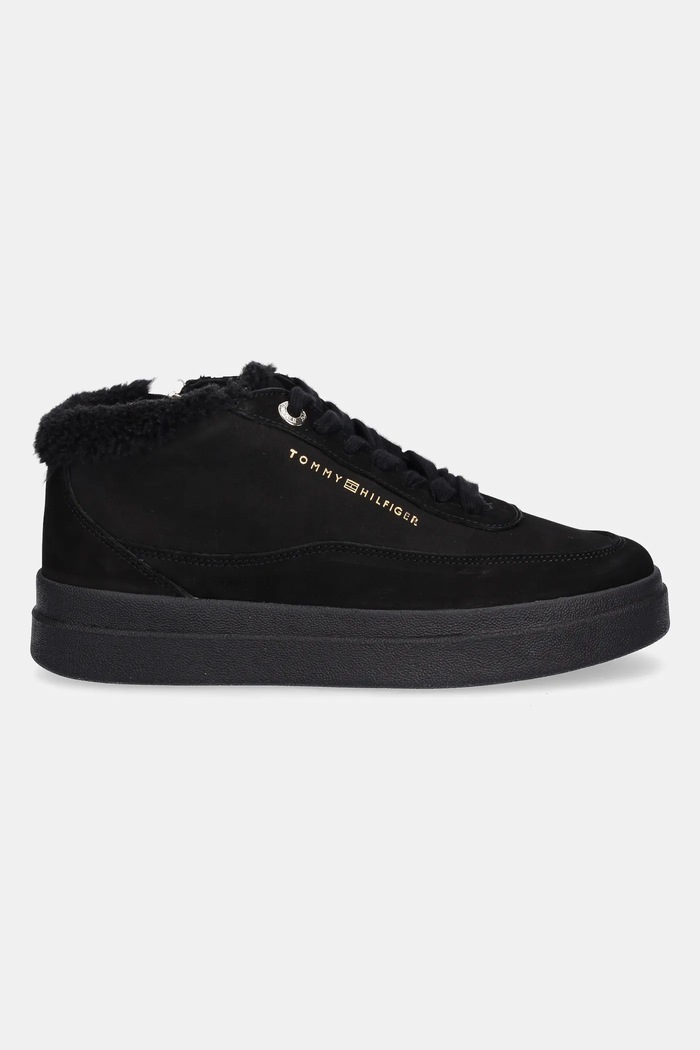 Tommy Hilfiger sneakersy nubukowe MODERN COURT SNEAKER MC WL FW0FW09000 czarny NC25