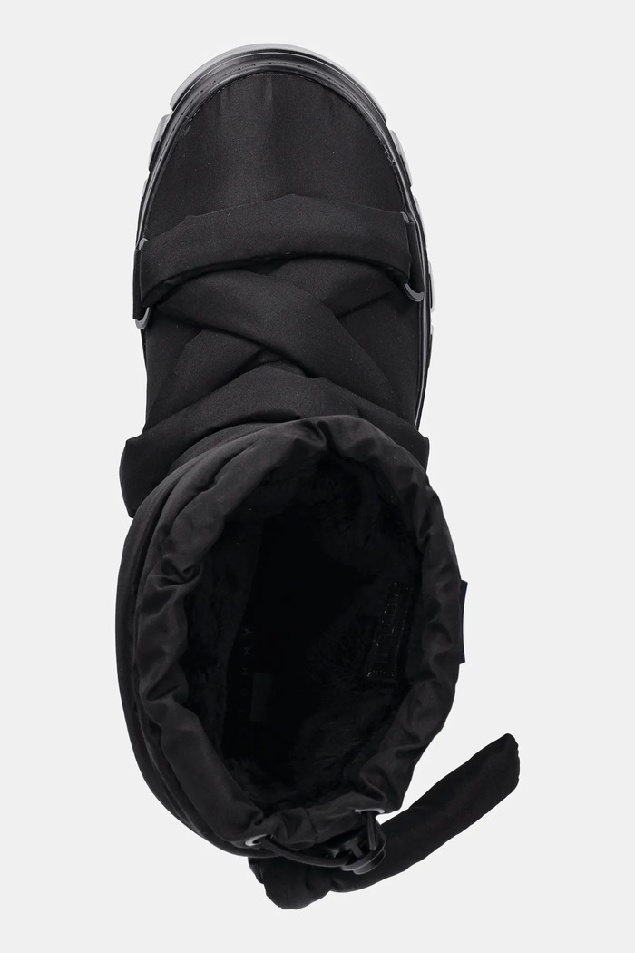 Tommy Jeans cizme de iarnă TJW CHUNKY SNOW BOOT NYLON negru EN0EN02842