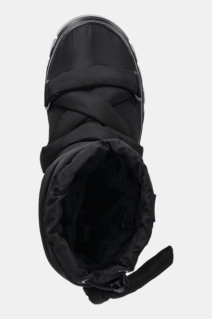Tommy Jeans cizme de iarnă TJW CHUNKY SNOW BOOT NYLON negru EN0EN02842