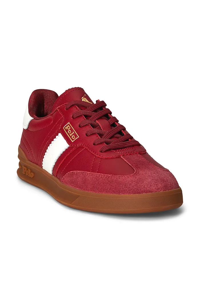 Polo Ralph Lauren sneakers din piele Htr Aera 804956688005.600 rosu AW25