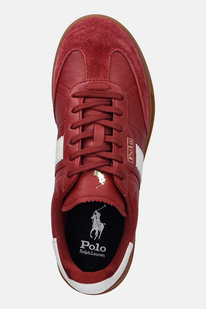 Kožené tenisky Polo Ralph Lauren Htr Aera červená 804956688005.600