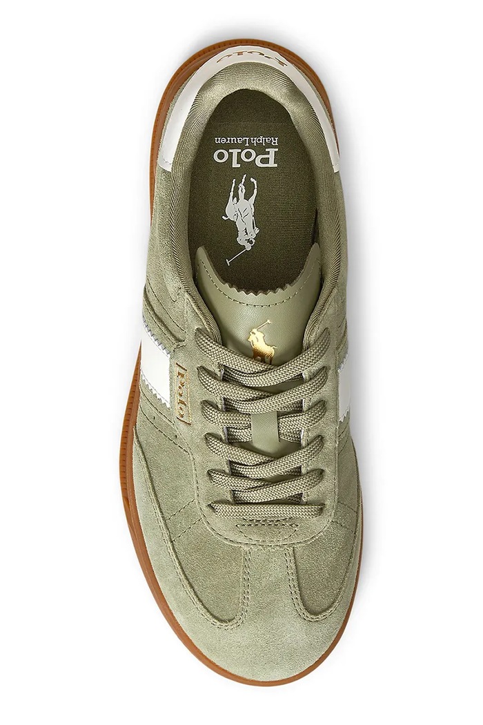 Obuwie Polo Ralph Lauren sneakersy zamszowe Htr Aera 804956688009.300 zielony