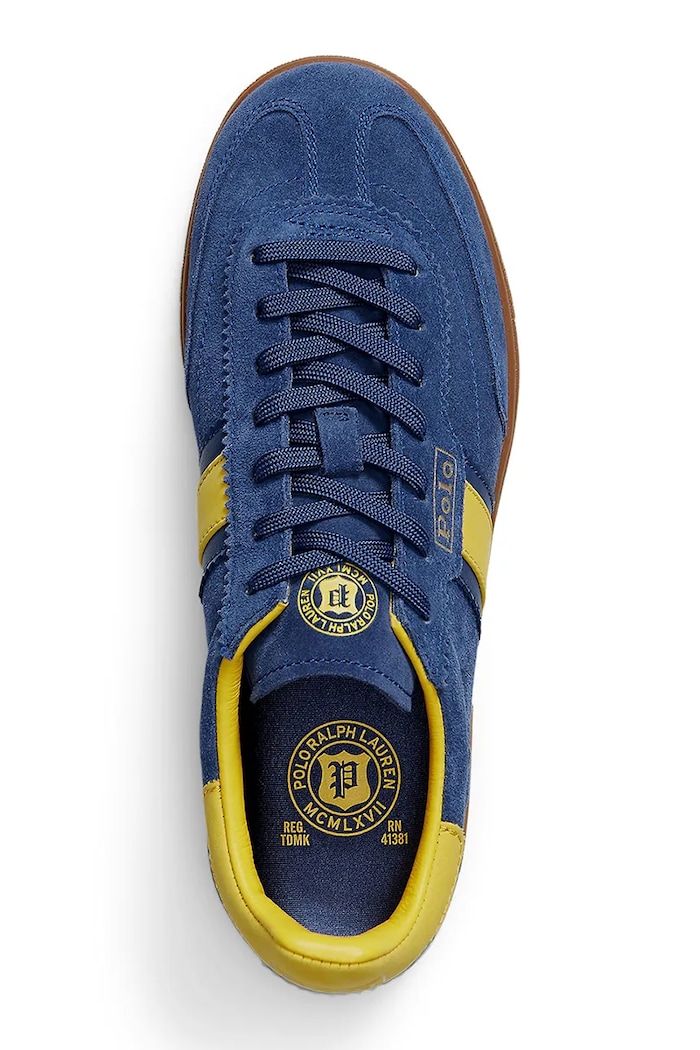 Polo Ralph Lauren sneakersy zamszowe Bedford granatowy 804975536001.410