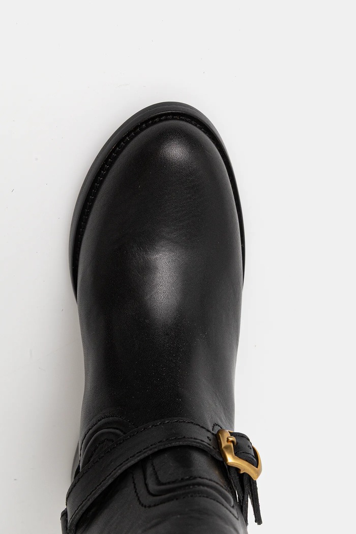 Kožne čizme Polo Ralph Lauren Riding Boot crna 818963422002.001