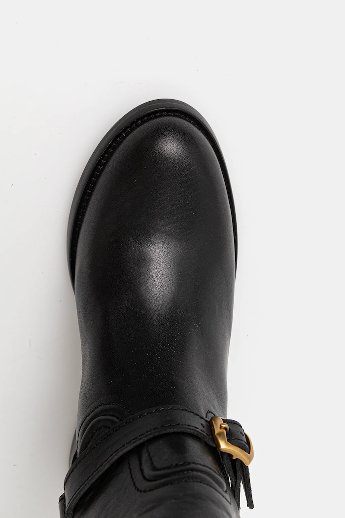 Kožne čizme Polo Ralph Lauren Riding Boot crna 818963422002.001