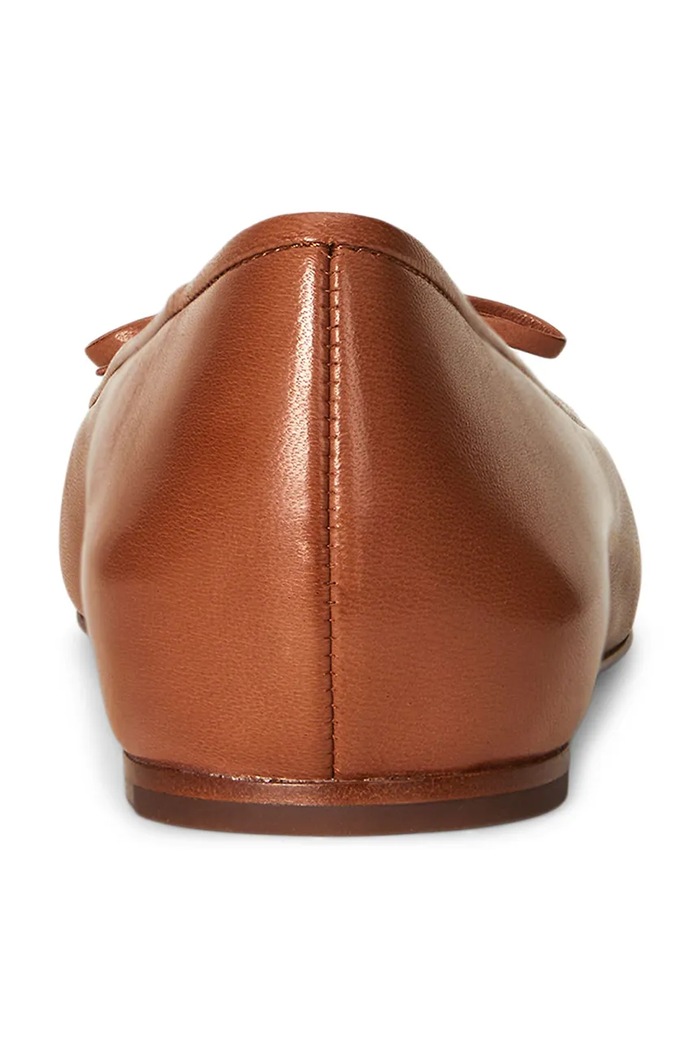 Kožené balerínky Polo Ralph Lauren Pointed Ballet hnedá 818973066001.250
