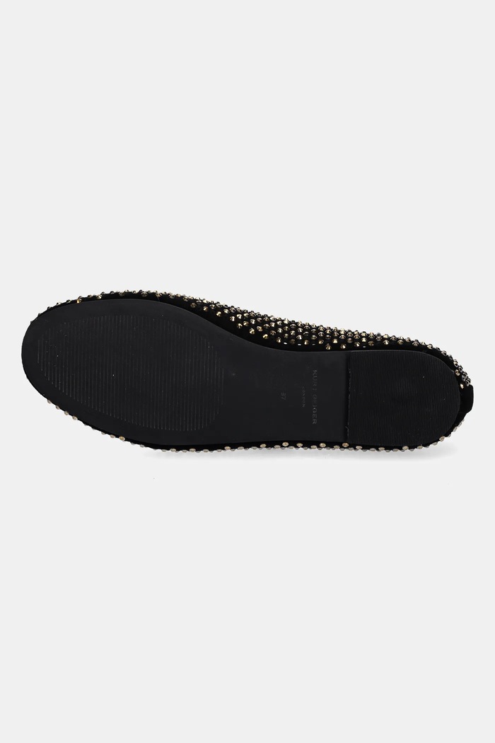 Balerinke iz semiša Kurt Geiger London Mayfair Ballet Flat Kurt Geiger London črna 2656309209.BLKOTHER