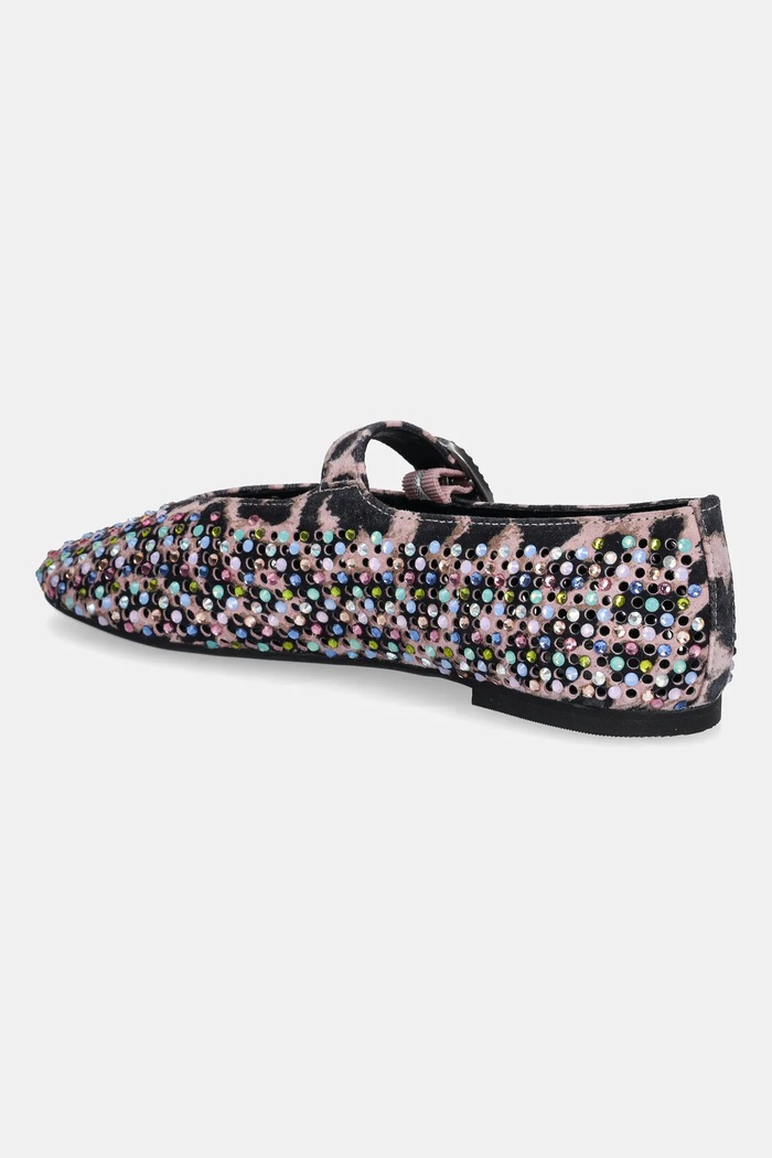 Obutev Kurt Geiger London Balerinke iz semiša Kurt Geiger London Mayfair Ballet Flat 2656357289.PINKCOMB roza