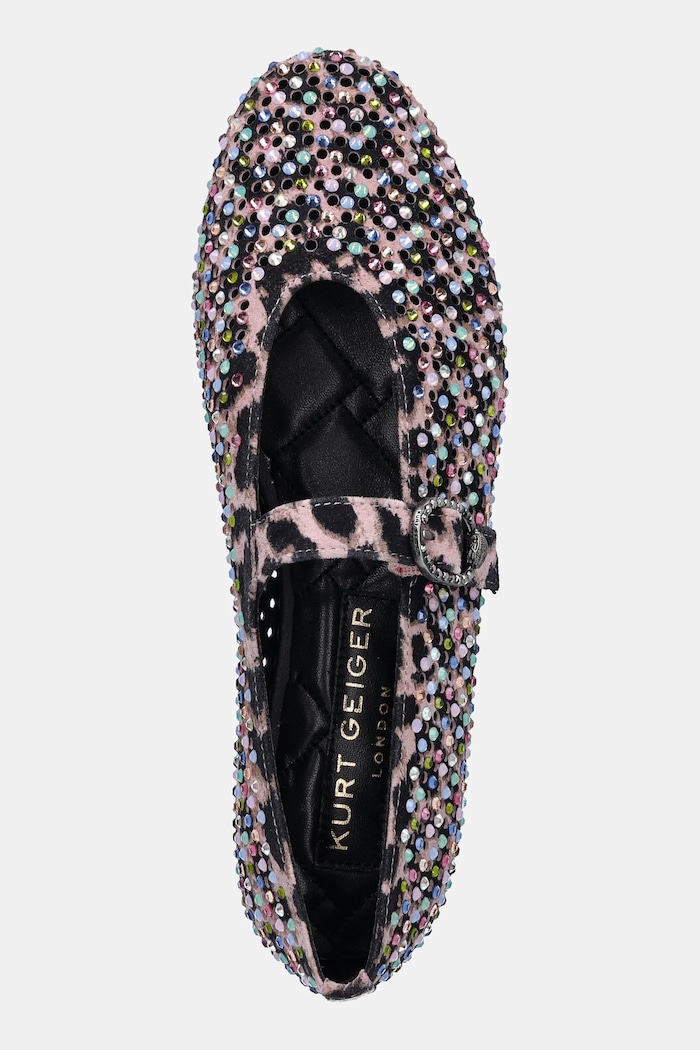 Balerinke iz semiša Kurt Geiger London Mayfair Ballet Flat Kurt Geiger London 2656357289.PINKCOMB roza