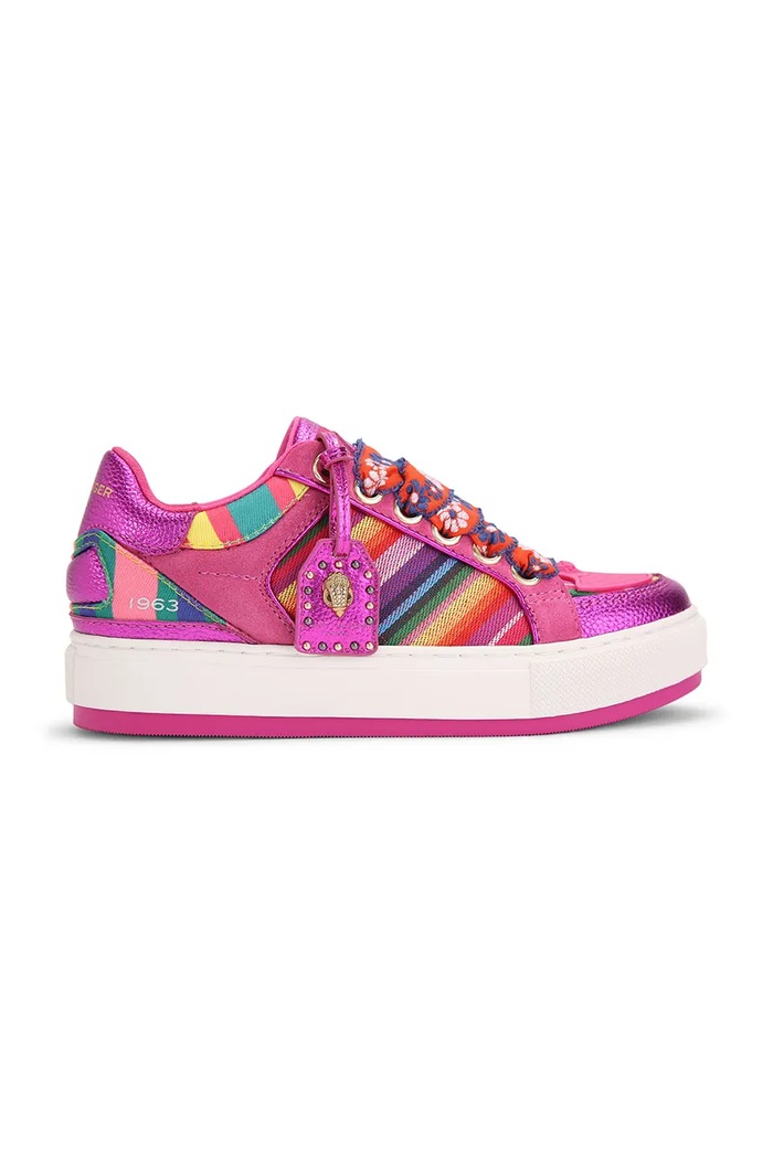 Tenisky Kurt Geiger London Southbank Tag přírodní kůže růžová 493358619.FUSHIACMB