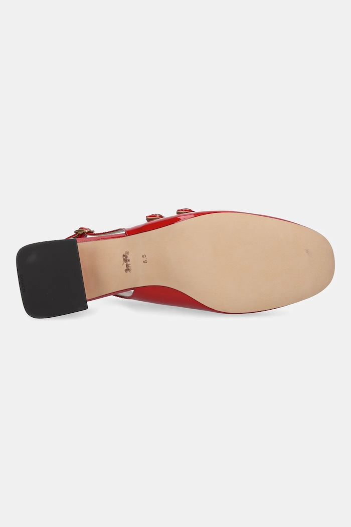Usnjeni salonarji Coach Winley Slingback Mary Jane CAS42.PJ6 rdeča