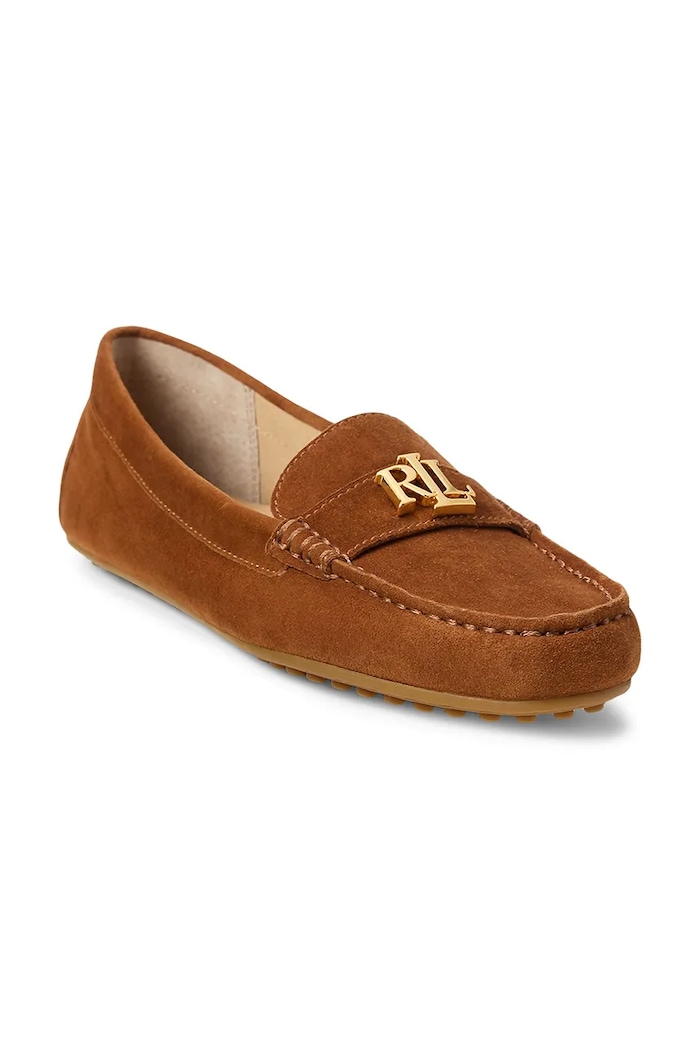 Lauren Ralph Lauren mokasyny zamszowe Barnsbury 802821629032.200 brązowy AW25