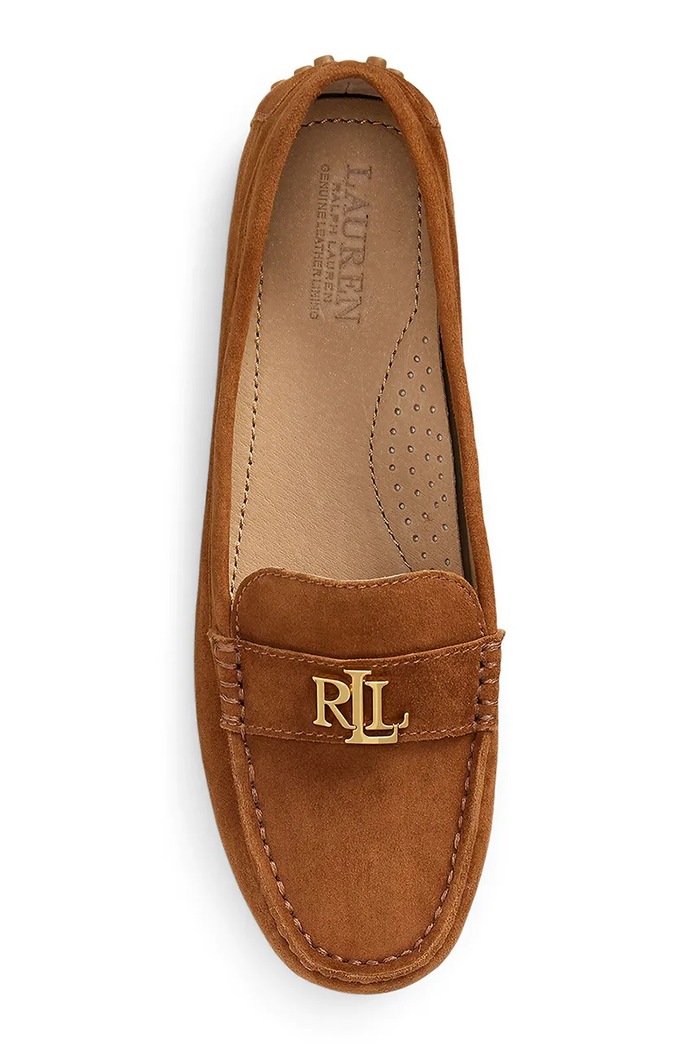 Obuwie Lauren Ralph Lauren mokasyny zamszowe Barnsbury 802821629032.200 brązowy