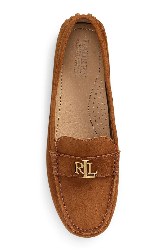 Obuwie Lauren Ralph Lauren mokasyny zamszowe Barnsbury 802821629032.200 brązowy