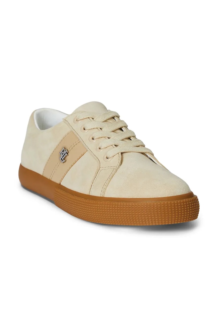 Lauren Ralph Lauren sneakers in camoscio Janson II 802868344004.101 beige