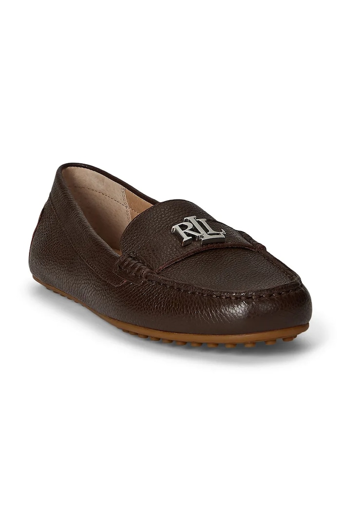 Шкіряні мокасини Lauren Ralph Lauren Barnsbury 802942768016.200 коричневий AW25