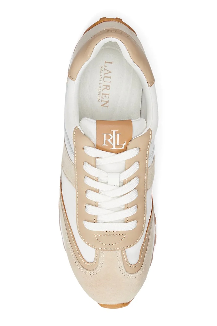 Obuv Kožené tenisky Lauren Ralph Lauren Dani 802951384010.100 béžová