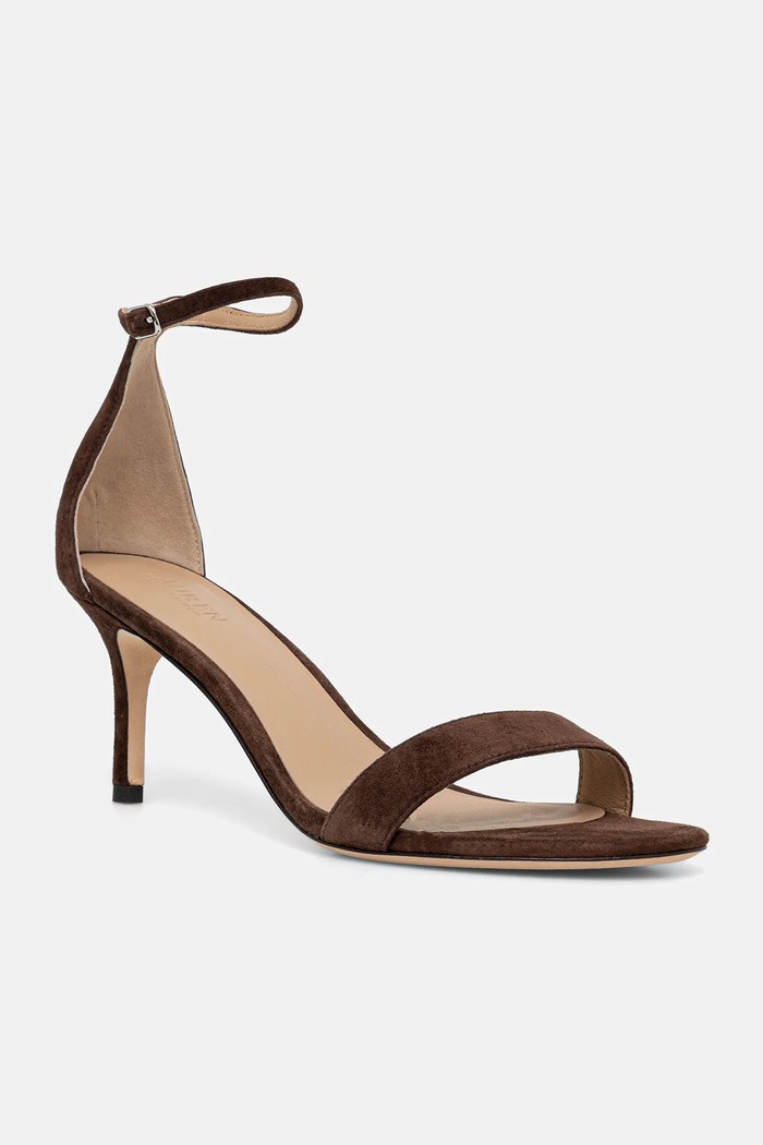 Lauren Ralph Lauren Sandały zamszowe Allie Mid brązowy 802959175011.200