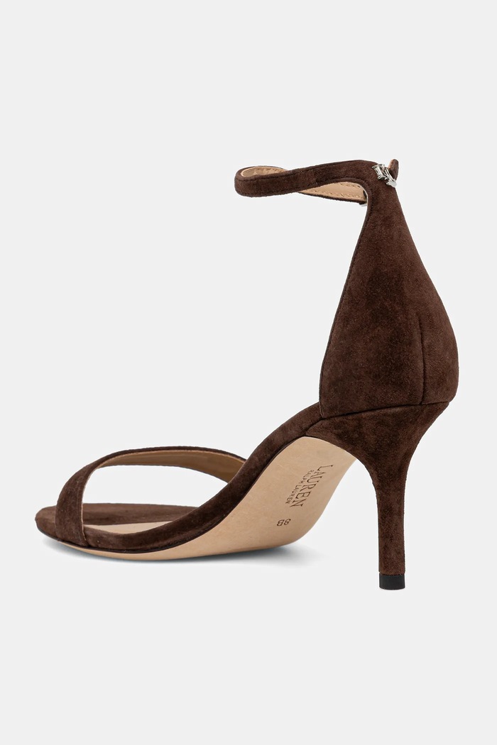 Obuwie Lauren Ralph Lauren Sandały zamszowe Allie Mid 802959175011.200 brązowy