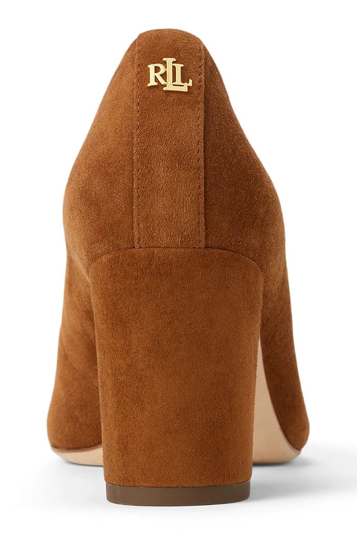 Lauren Ralph Lauren czółenka zamszowe Lanette Blkh brązowy 802967743002.200