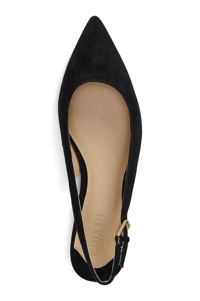 Boty Semišové baleríny Lauren Ralph Lauren Londyn Slbck 802967746001.001 černá