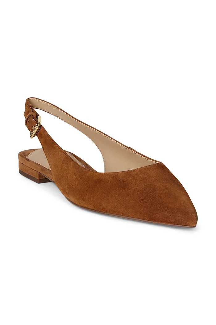 Semišové baleríny Lauren Ralph Lauren Londyn Slbck 802967746002.200 hnedá AW25
