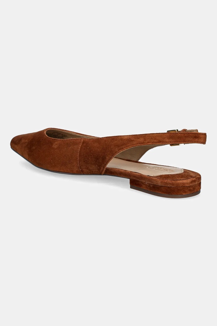 Cipők Lauren Ralph Lauren velúr balerina Londyn Slbck 802967746002.200 barna