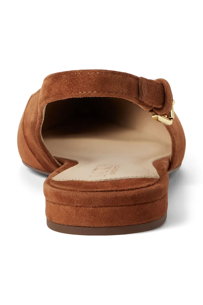 Semišové baleríny Lauren Ralph Lauren Londyn Slbck hnedá 802967746002.200