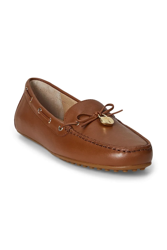 Lauren Ralph Lauren mokasyny skórzane Wylie 802967751002.200 brązowy AW25