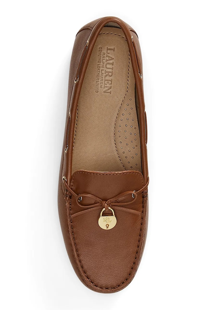 Obuwie Lauren Ralph Lauren mokasyny skórzane Wylie 802967751002.200 brązowy
