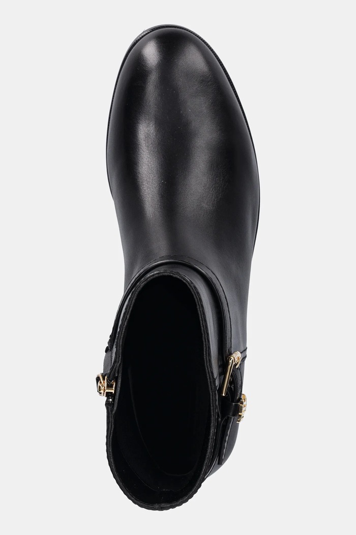 Lauren Ralph Lauren bőr csizma Brooke Bt 2 fekete 802967768001.001