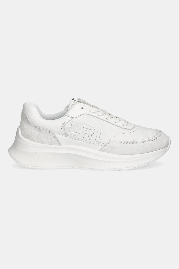Lauren Ralph Lauren sneakersy skórzane Franky 802969384001.100 biały AW25