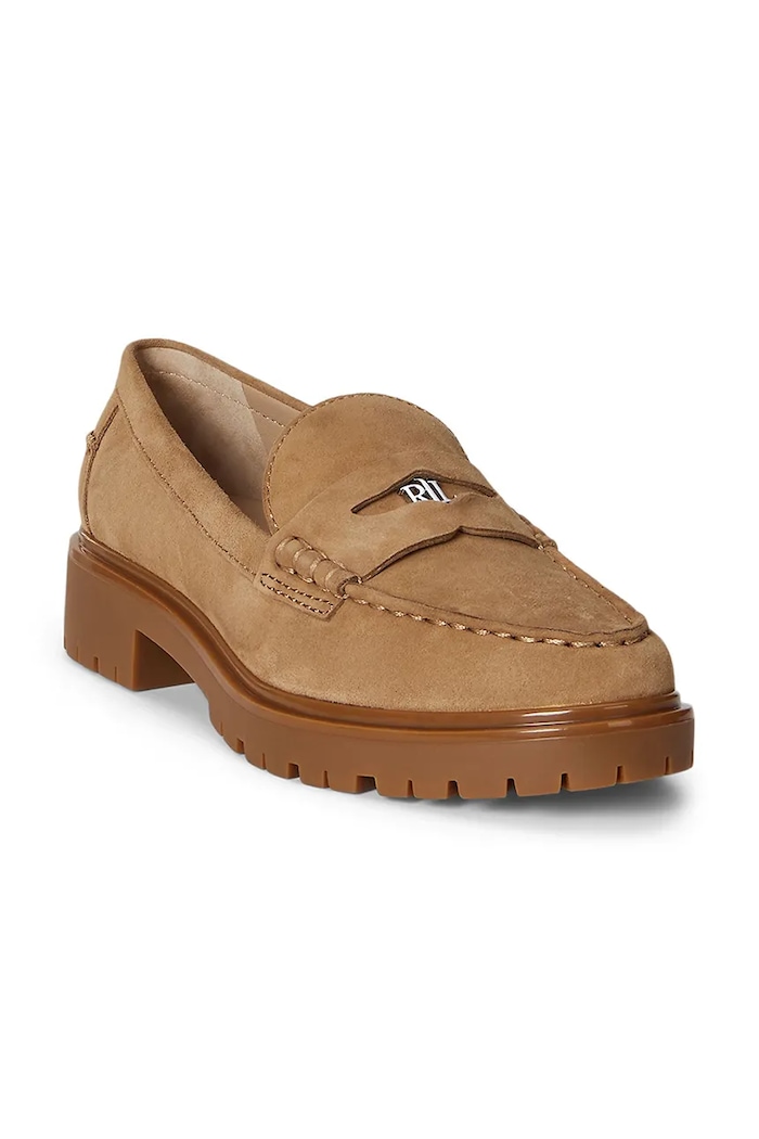 Lauren Ralph Lauren mocasini din piele întoarsă Marli 802974357001.260 bej AW25