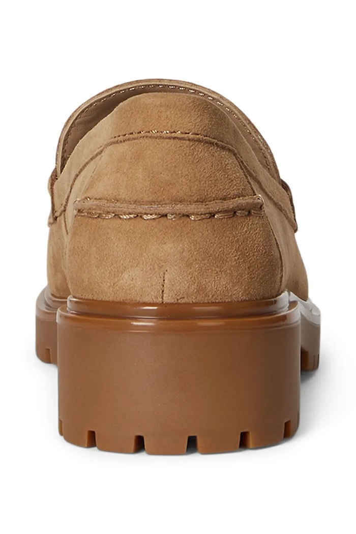 Lauren Ralph Lauren mocasini din piele întoarsă Marli bej 802974357001.260