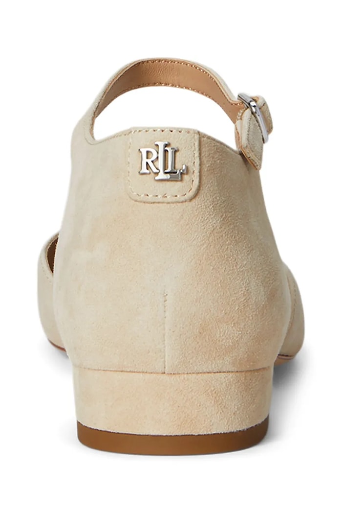 Lauren Ralph Lauren czółenka zamszowe Emellie Mj beżowy 802974359001.101
