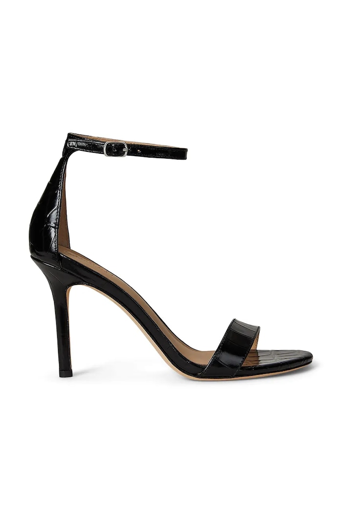 Lauren Ralph Lauren sandały skórzane Allie pozostałe czarny 802974367006.001