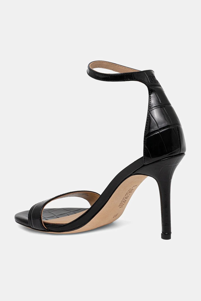 Încălțăminte Lauren Ralph Lauren sandale de piele Allie 802974367006.001 negru