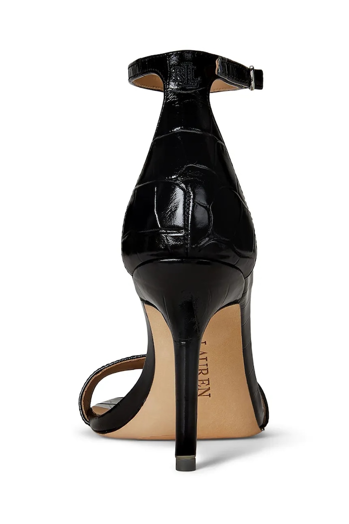 Obuwie Lauren Ralph Lauren sandały skórzane Allie 802974367006.001 czarny