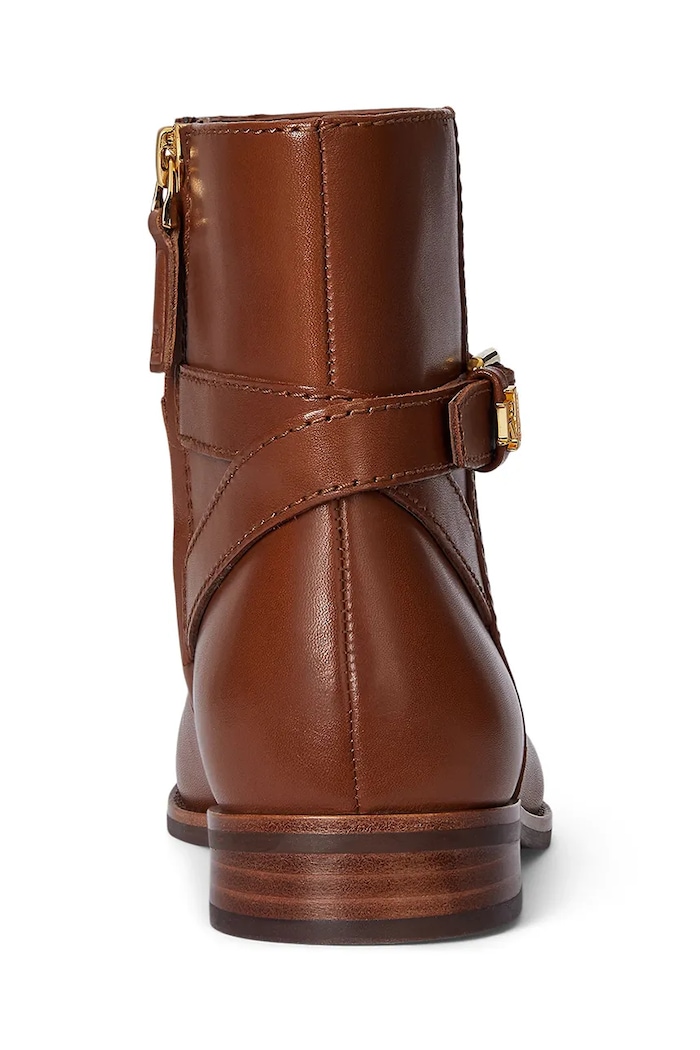 Boty Kožené kotníkové boty Lauren Ralph Lauren Brooke Bt 2 802974382001.200 hnědá