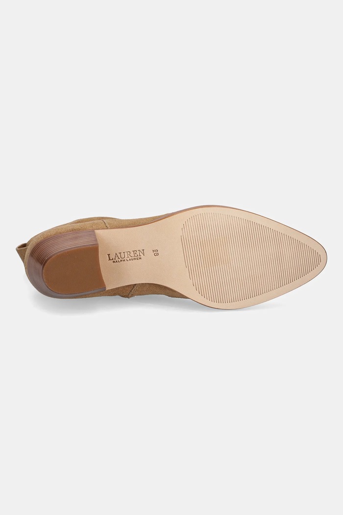 Semišové boty Lauren Ralph Lauren Harpher 802974389001.260 hnědá