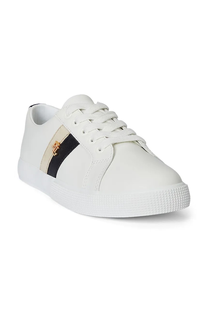 Lauren Ralph Lauren sneakersy skórzane Janson II 802979187001.100 biały AW25