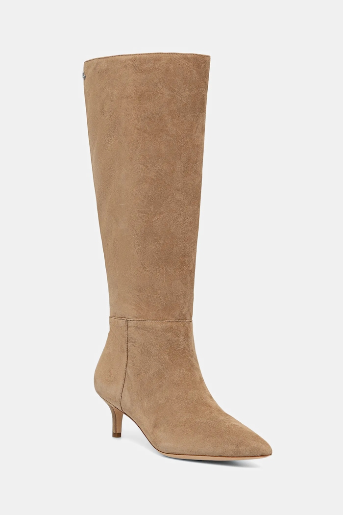 Lauren Ralph Lauren kozaki zamszowe Mckay Tl Hl nieocieplane beżowy 802967811001.260